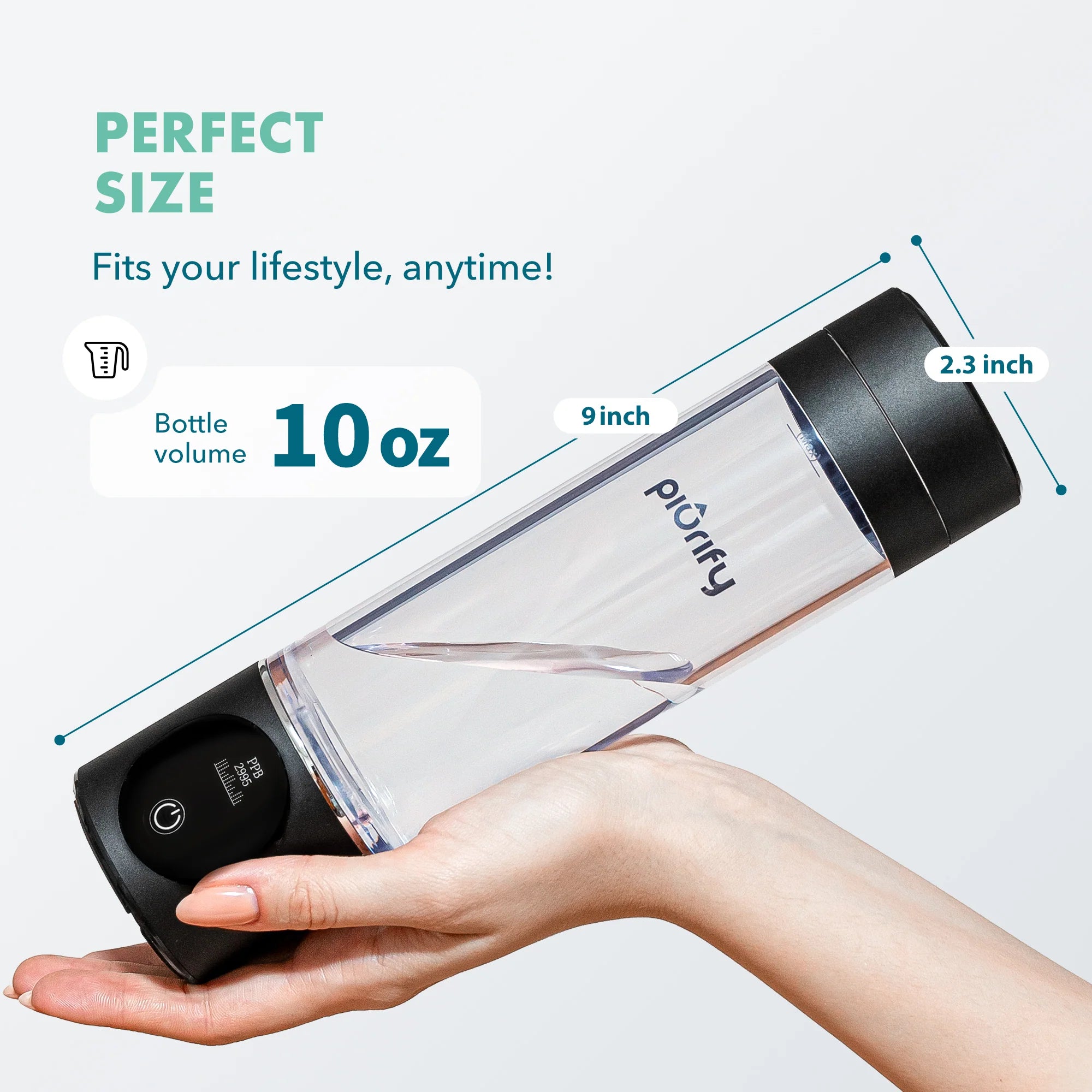 Hydrogenator® Hydrogen Water Bottle - Black