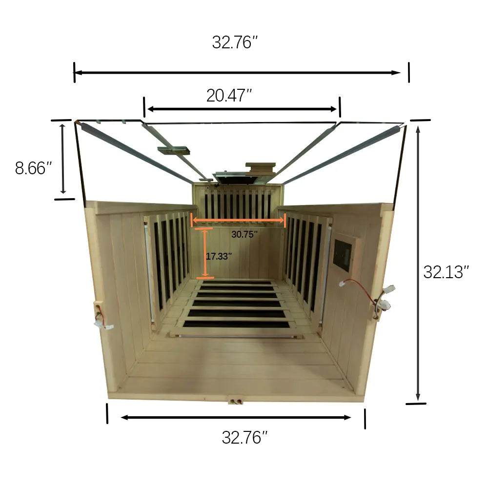 Wizzisaunas S01 Full Spectrum 1-Person Infrared Sauna
