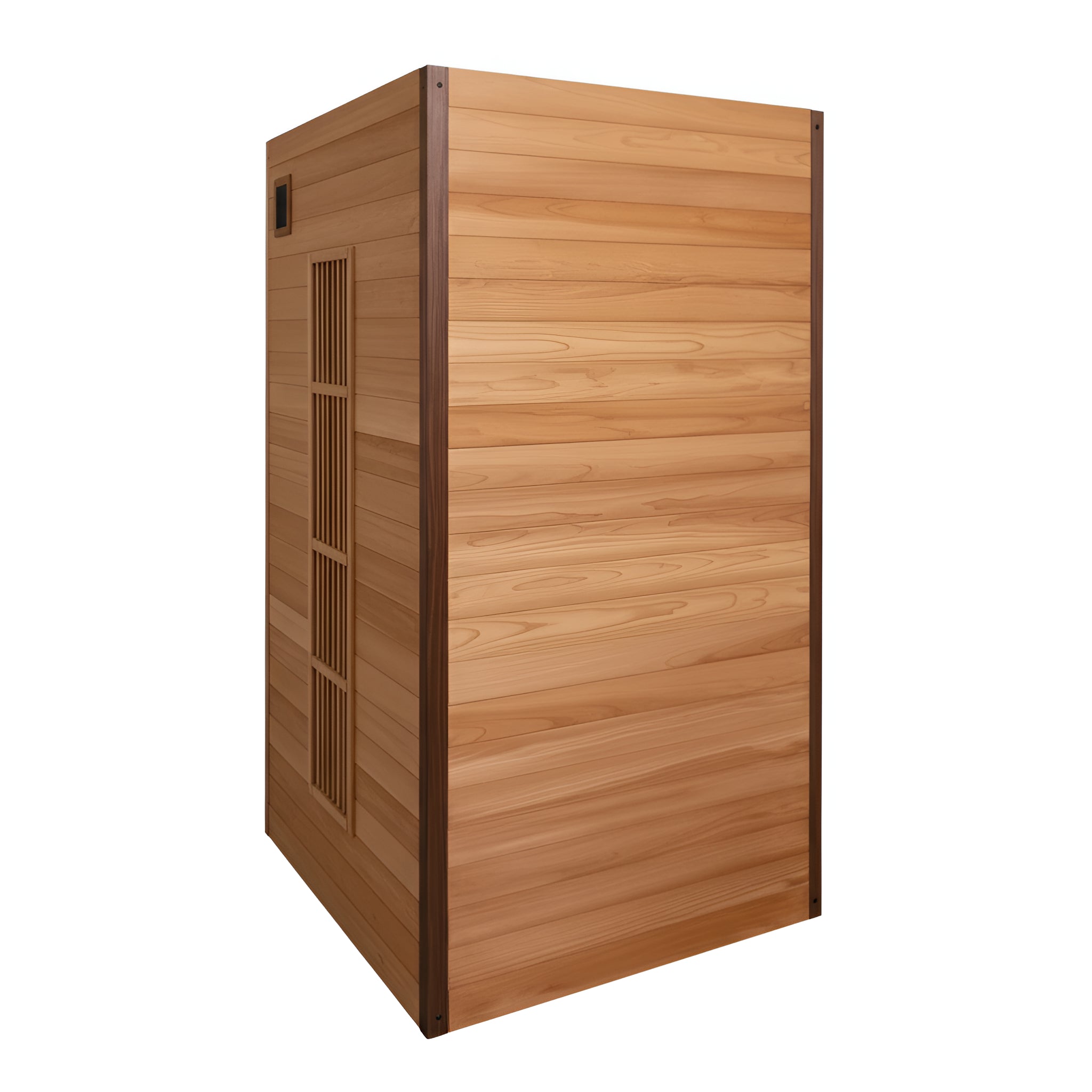 Rylan 2-Person Cedar Wood Indoor Infrared Sauna with Red Light Therapy and Chromotherapy