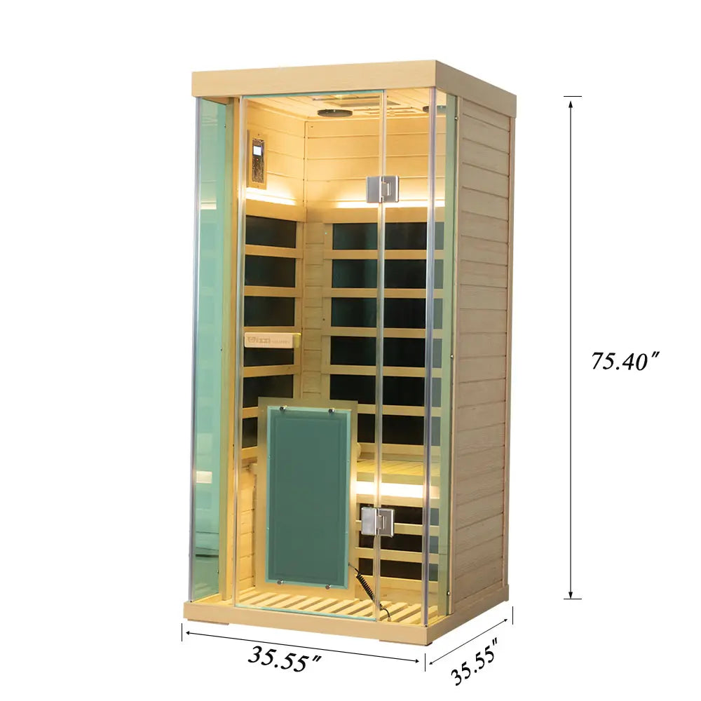 Wizzisaunas S01 Full Spectrum 1-Person Infrared Sauna