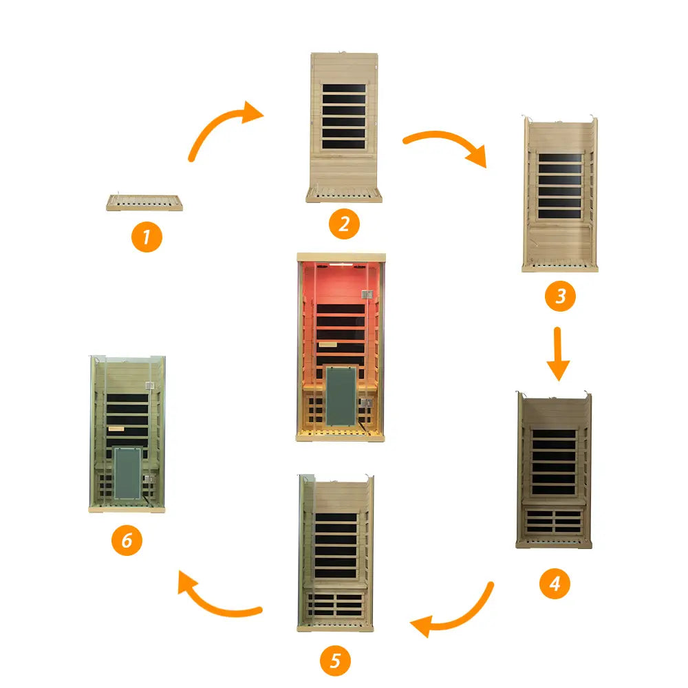 Wizzisaunas S01 Full Spectrum 1-Person Infrared Sauna