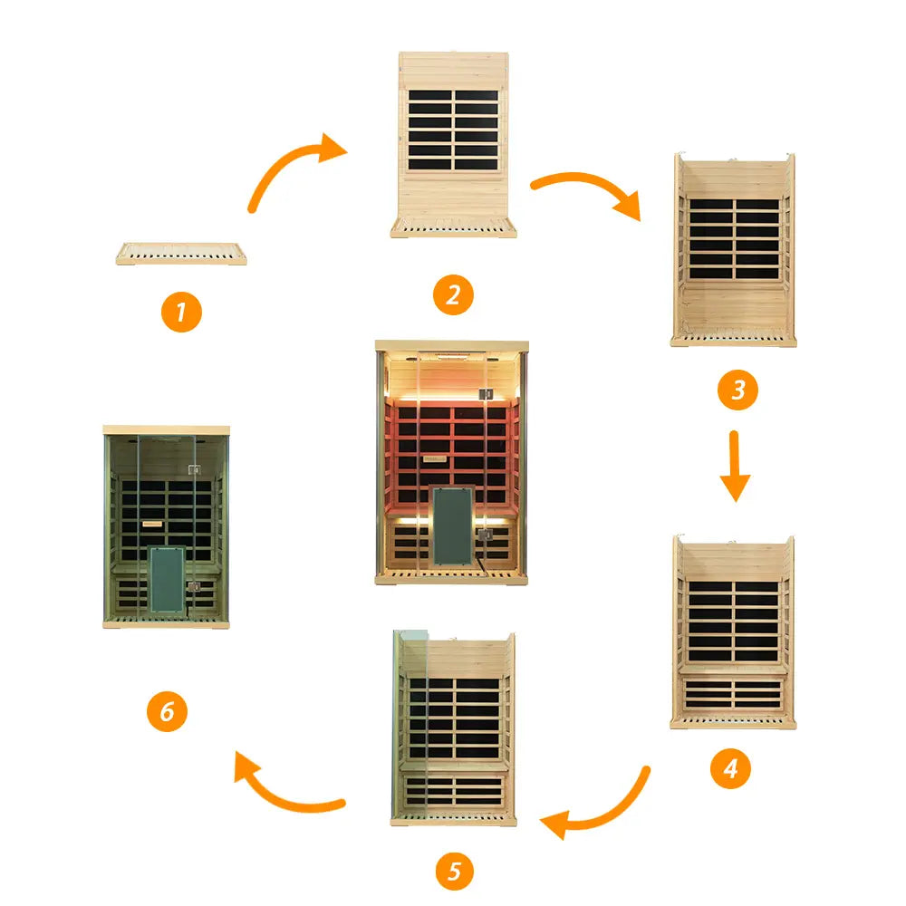 Wizzisaunas S02 Full Spectrum 2-Person Infrared Sauna